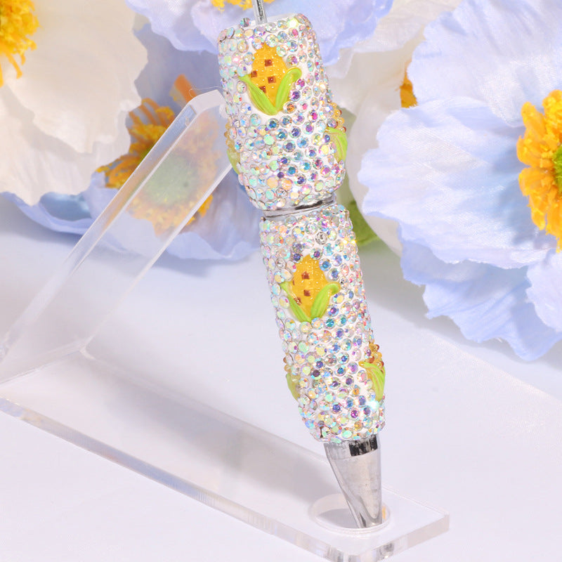 wholesale 3pcs beadable pens DIY Shell Diamond Bead Pen